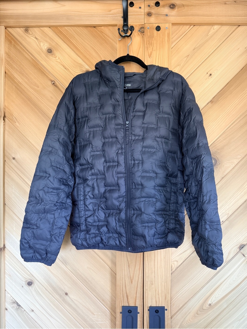 Hollister Black Puffer Jacket with Hood